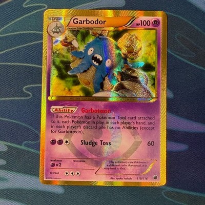 Pokemon Karte Garbodor Secret Rare Shiny BW Plasma Freeze 119/116 LP Englisch