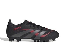 Image of Adidas Predator Club Stealth Black Red Uk 1 Kids New Firm Ground