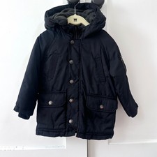 Baby Gap Kids Black Primaloft Hooded Parka Winter Coat 3 Years 983616