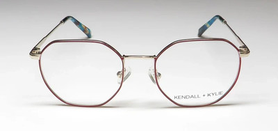New Kendall + Kylie Optical Frame Eyeglasses  KKO196G Dezi Red  50-18-140 w Case
