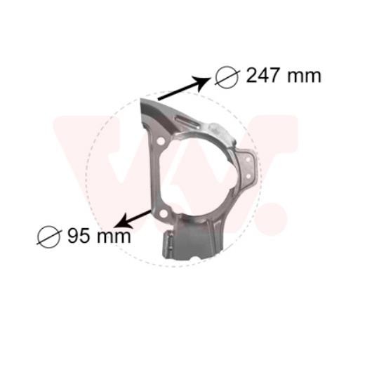 VAN Wezel Spritzblech Bremsscheibe Vorne Links FüR Fiat Punto 188_ 176 1754371-image