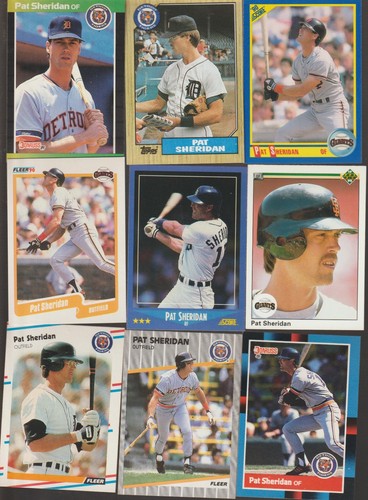 PAT SHERIDANLOT DI 155 CARTE DA BASEBALL 18 DIVERSE CARTE RECENTI ROYALS TIGERS - Foto 2 di 5