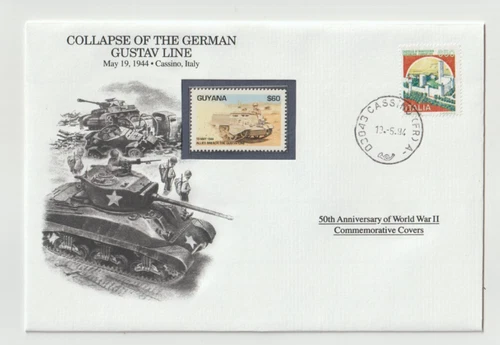 19/5/1994 Italy FDC - WWII - Collapse of the German Gustav Line