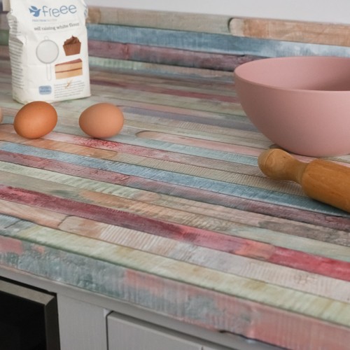 d-c-fix Rio Coloured Planks 67.5cm x 2m Self-adhesive Vinyl Wrap