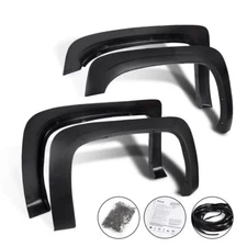 Factory Style Fender Wheel Flares Fit For 07-14 Silverado 1500 2500HD 3500HD