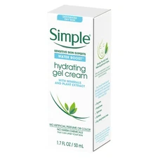 x2 Simple Water Boost Hydrating Gel Cream, Face Moisturizer, 1.7 oz 
