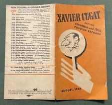 August 1941 Xavier Cugat Reviews Columbia and OKeh Popular Records brochure