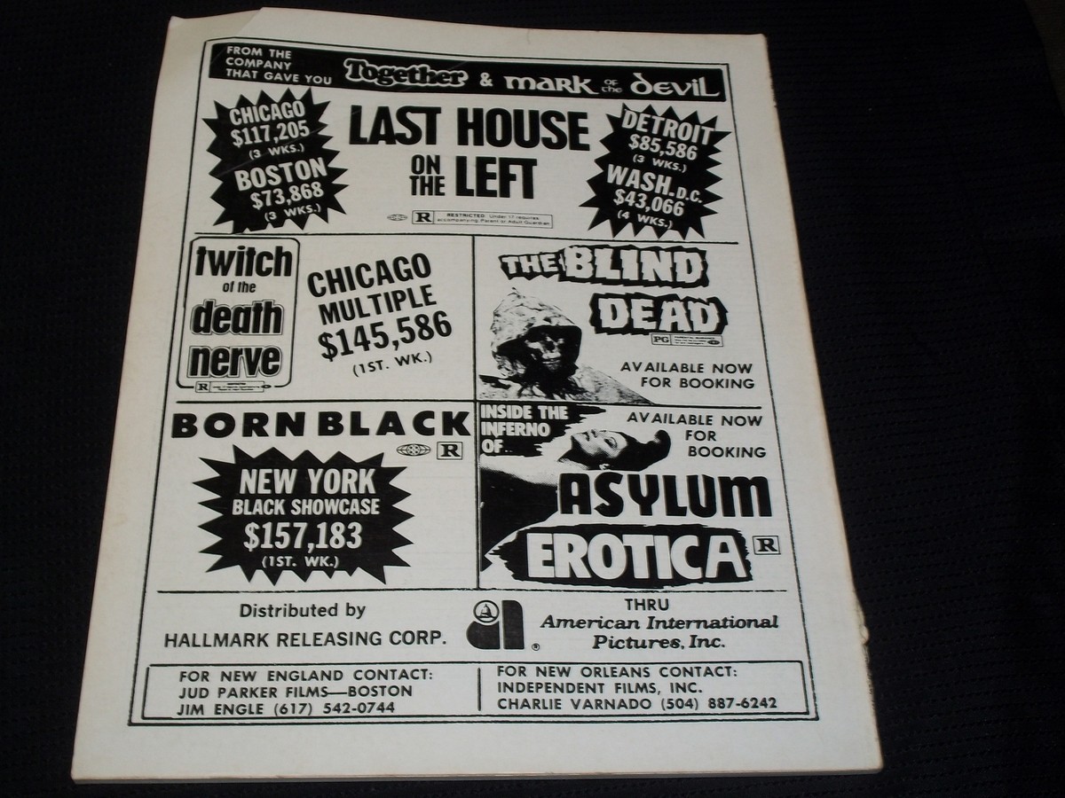 1972 NOVEMBER 20 BOXOFFICE MAGAZINE - LEO JAFFE FRONT COVER - E