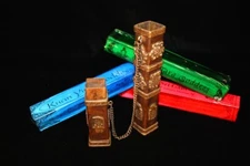 C3205 Ornate and Rare Square Copper Incense Holder Container  Tibet, Nepal