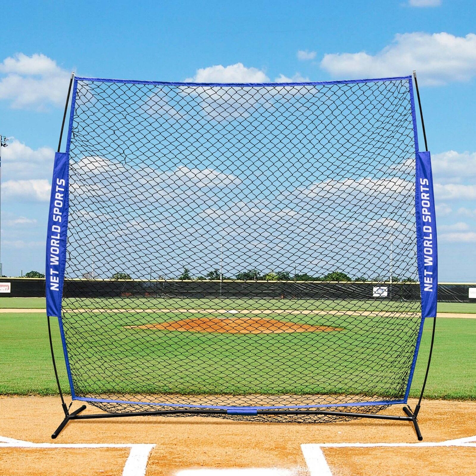 FORTRESS Baseball Cricket 7' x 7' Practice Screen | Pop Up Backstop Netting