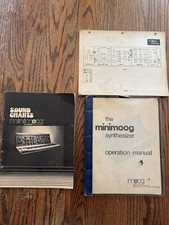 Lot MOOG MINIMOOG OWNERS MANUAL Synthesizer M...