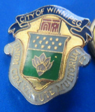 City of Winnipeg Coat of Arms Lapel Pin Free Shipping