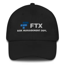 FTX Risk Management Dept Adjustable Baseball Cap Crypto Gift Embroidery Dad Hat