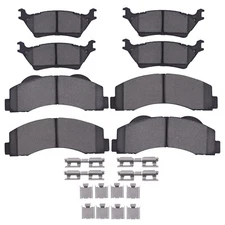 8Pcs Fits Ford F-150 2012-2020 Front & Rear Ceramic Brake Pads D1414 D1602