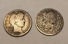 1913 Barber Quarter & 1915-s Barber Quarter