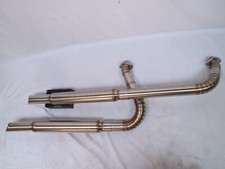 Harley EVO 84-99 2-2 Stainless Slash Cut Exhaust Softail FXR Dyna