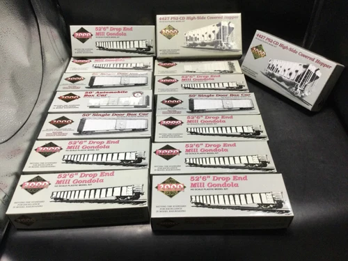 Lot (15) Proto 2000 Series Gondolas & More HO Scale Train Model Kits [Life-Like] - Picture 1 of 8