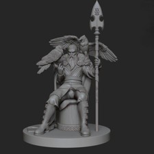 1/24 Scale Nordic God Odin Resin Statue Viking Mythology Collectible Figure