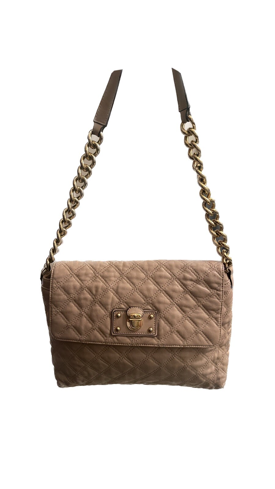 Marc Jacobs The Single Quilted Leather Shoulder Bag Gem