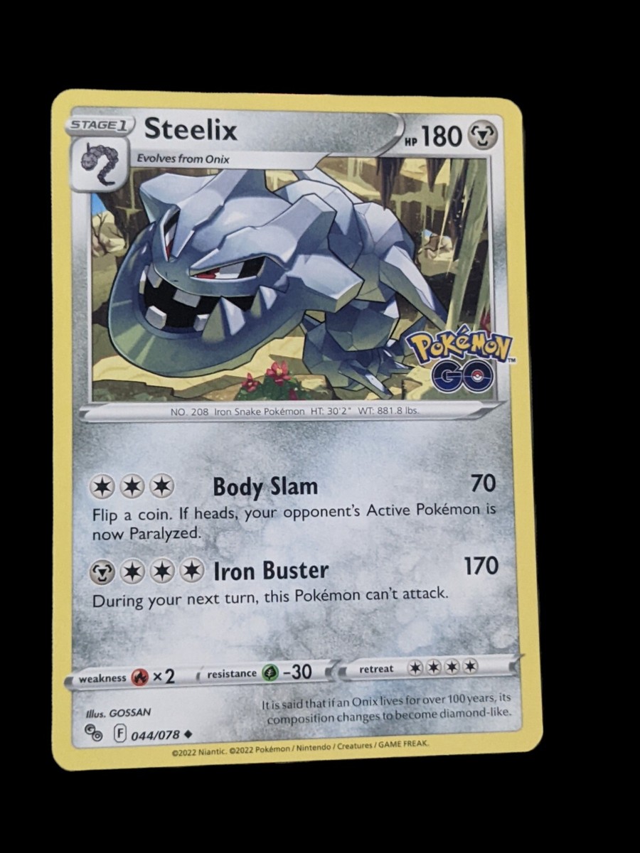 Steelix 044/078 - 2022 Pokémon TCG - Pokemon Go UnCommon NM/M | eBay