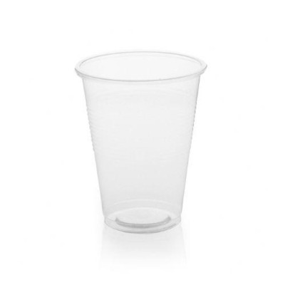 Einweg Kunststoff Spülbecher x 100 - Tattoo, medizinisch, Verkaufsautomat - 7oz KLAR/WEISS