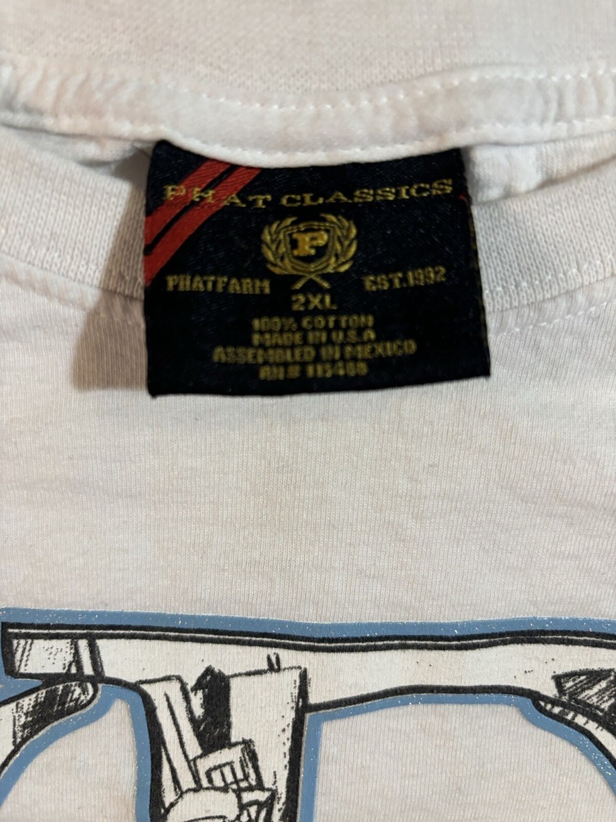 VTG Y2K 90s Phat Farm T Shirt Tee Graphic Hip Hop Skate Baggy