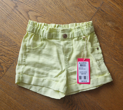 Garcia Mädchen Shorts summer lime Gr. 128 kurze Hose mit Schlupfbund