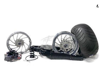 330 STEALTH FAT TIRE KIT CHROME TURBO WHEELS 12-20 KAWASAKI NINJA