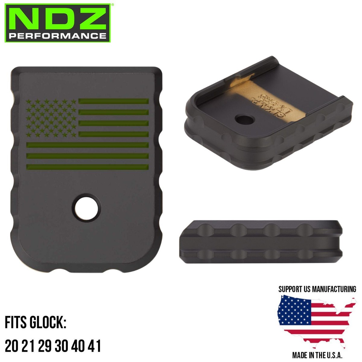 NDZ Glock 20 21 29 30 40 41 Gen 1-5 Weighted Cerakote Brass