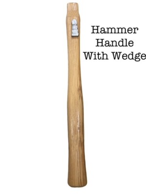 HAMMER HANDLE 13-1/2''  HICKORY W/WEDGE OVAL EYE 7/6'' X 3/4''