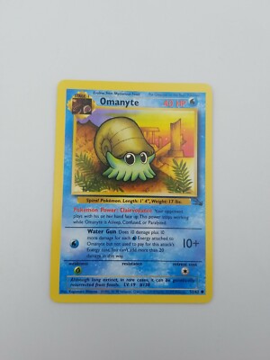 1995 omanyte pokemon card value VERY RARE Omanyte 1995,96,98 Original Pokemon Card