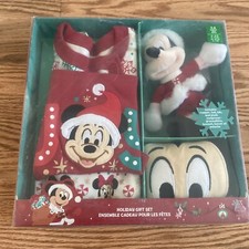 Disney Store Mickey Mouse and Friends Baby Holiday Gift Set 3-6 Months