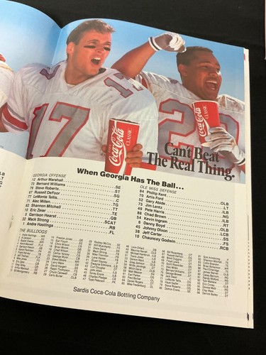 1991 Ole Miss VS Georgia Football Program - Picture 5 of 7