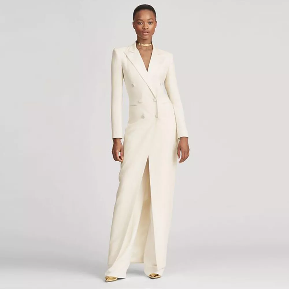 Costume femme veste 2025 longue