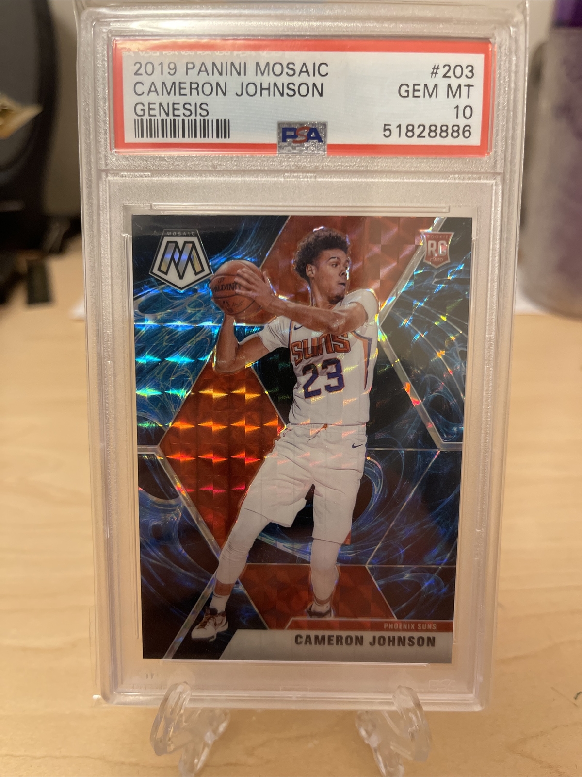 2019 Mosaic Cameron Johnson #203 Genesis SP PSA 10 Gem Mint Phoenix Suns