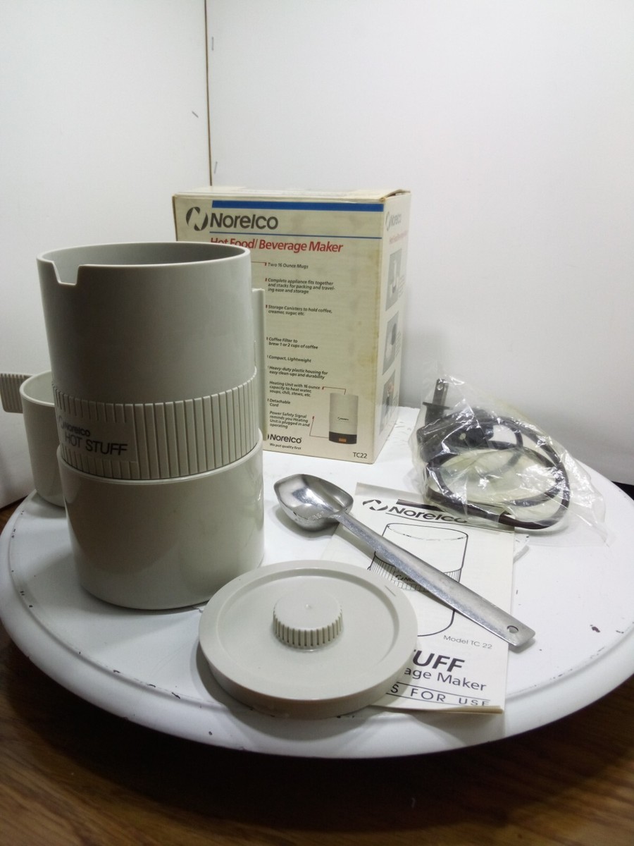 NORELCO Hot Stuff Travel, Work Hot Food Beverage Maker Model #TC22
