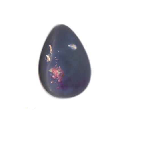 Vibrant 3.36ct Blue Lightning Ridge Solid Black Opal Cabochon 19x15mm Pear-shape - Picture 11 of 11