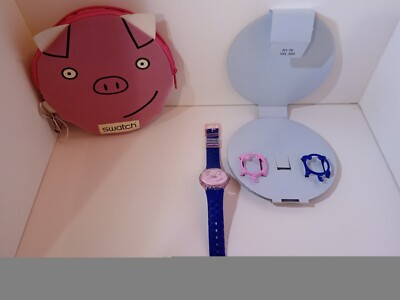 SWATCH SPECIAL LIMITED EDITION ''HAPPY PIG'' Uhr ideal als GESCHENK