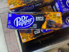 NEW DR PEPPER DARK BERRY LIMITED EDITION JURASSIC 12 PACK ZERO SUGAR