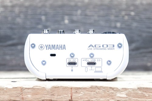 Yamaha AG03MK2 White 3-Channel Live Streaming Loopback Audio USB Mixer - Picture 6 of 8