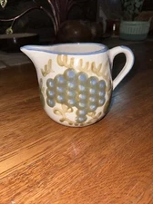 Vintage Louisville Stoneware Pitcher Grapes Made In Kentucky