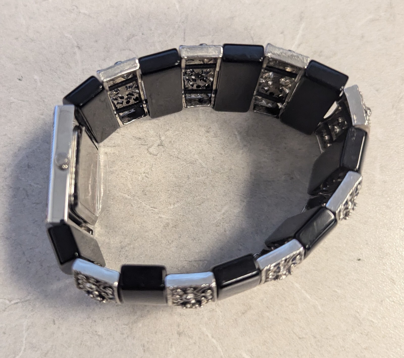 WORKING Tank watch Rectangular White Face Brown &… - image 3