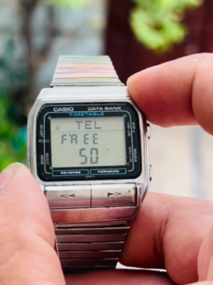 RARE Vintage Casio 662 DBT-700 DATA BANK Digital TIMETABLE Mens