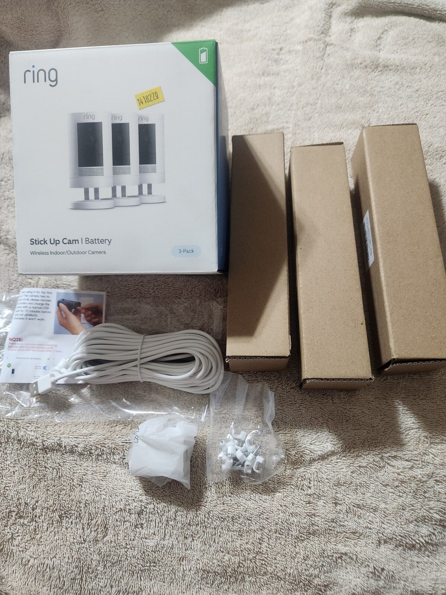 Ring Stick up Cam Indoor/Outdoor Security Camera - 3 Pack