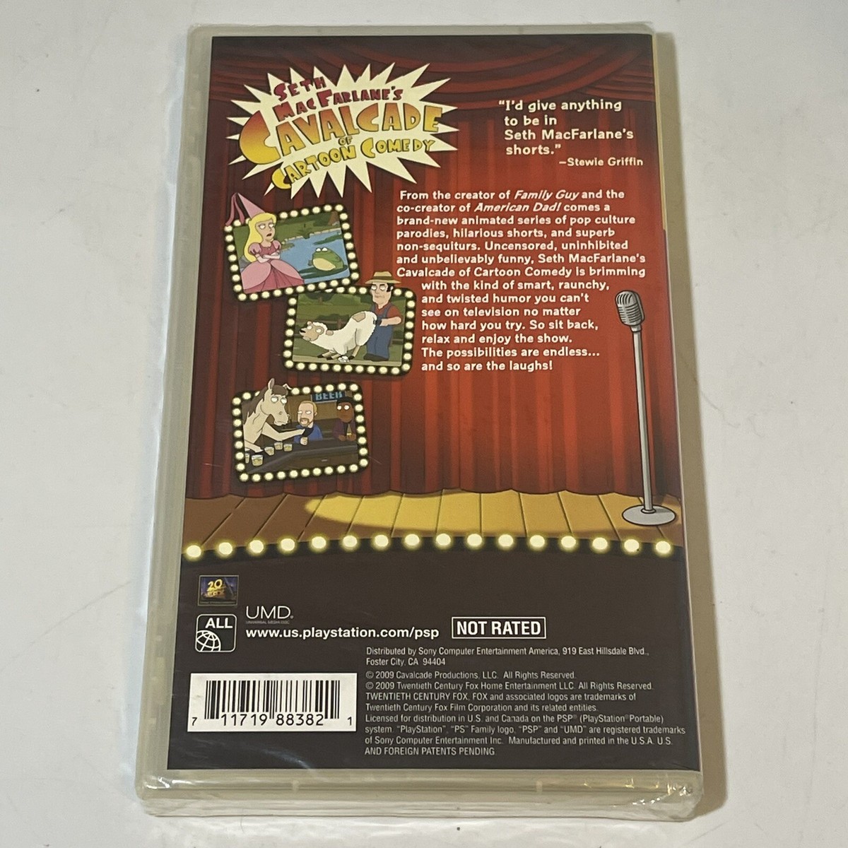 Seth MacFarlane's Cavalcade of Cartoon Comedy PSP UMD Video