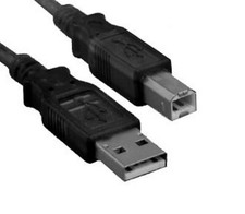 USB A-B PRINTER CABLE 1 FT. BLACK