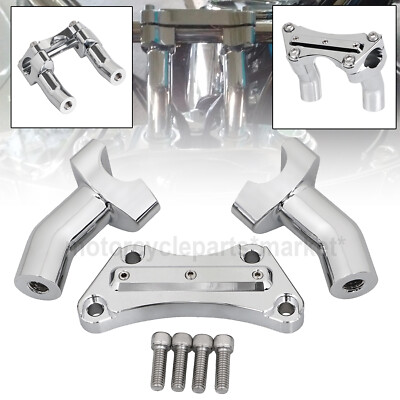 3.5'' Pullback Riser Handlebar 1'' Clamp For Harley Dyna Low Rider FXDL Fat Boy