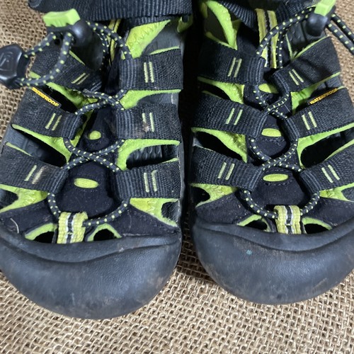 Keen Newport H20 Polyester Kids Waterproof Sport Sandal Black Green Sz 3 - Picture 7 of 10