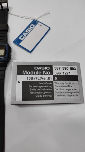 Casio F-91W-1YER_P Orologio Digitale al Quarzo Unisex-Adulto Cinturino in Resina - Foto 3 di 5