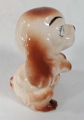 Vintage Cocker Spaniel Dog Figurine Begging Brown White Anthropomorphic Mini Pup - Picture 4 of 9